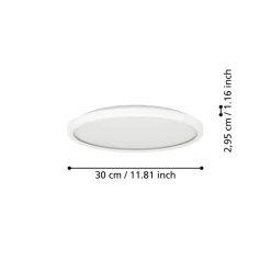 EGLO connect LED-taklampe Rovito-Z, hvit, Ø 30 cm| Smarthus Belysning