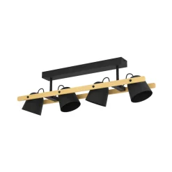 EGLO connect LED-taklampe Hornwood-Z, 4 lyskilder, svart New