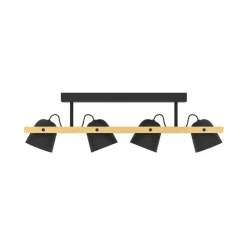 EGLO connect LED-taklampe Hornwood-Z, 4 lyskilder, svart New