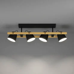 EGLO connect LED-taklampe Hornwood-Z, 4 lyskilder, svart New