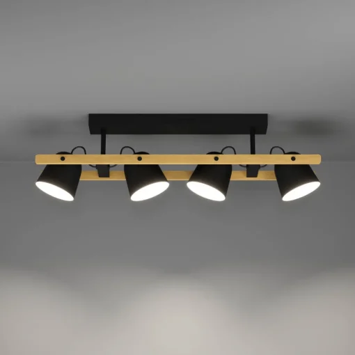 EGLO connect LED-taklampe Hornwood-Z, 4 lyskilder, svart New