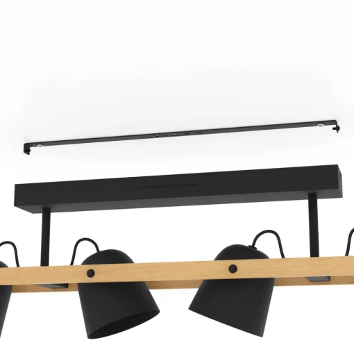 EGLO connect LED-taklampe Hornwood-Z, 4 lyskilder, svart New