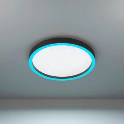 EGLO connect Montemorelos-Z, RGBW, svart, Ø42cm Clearance