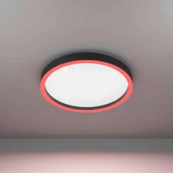 EGLO connect Montemorelos-Z, RGBW, svart, Ø42cm Clearance