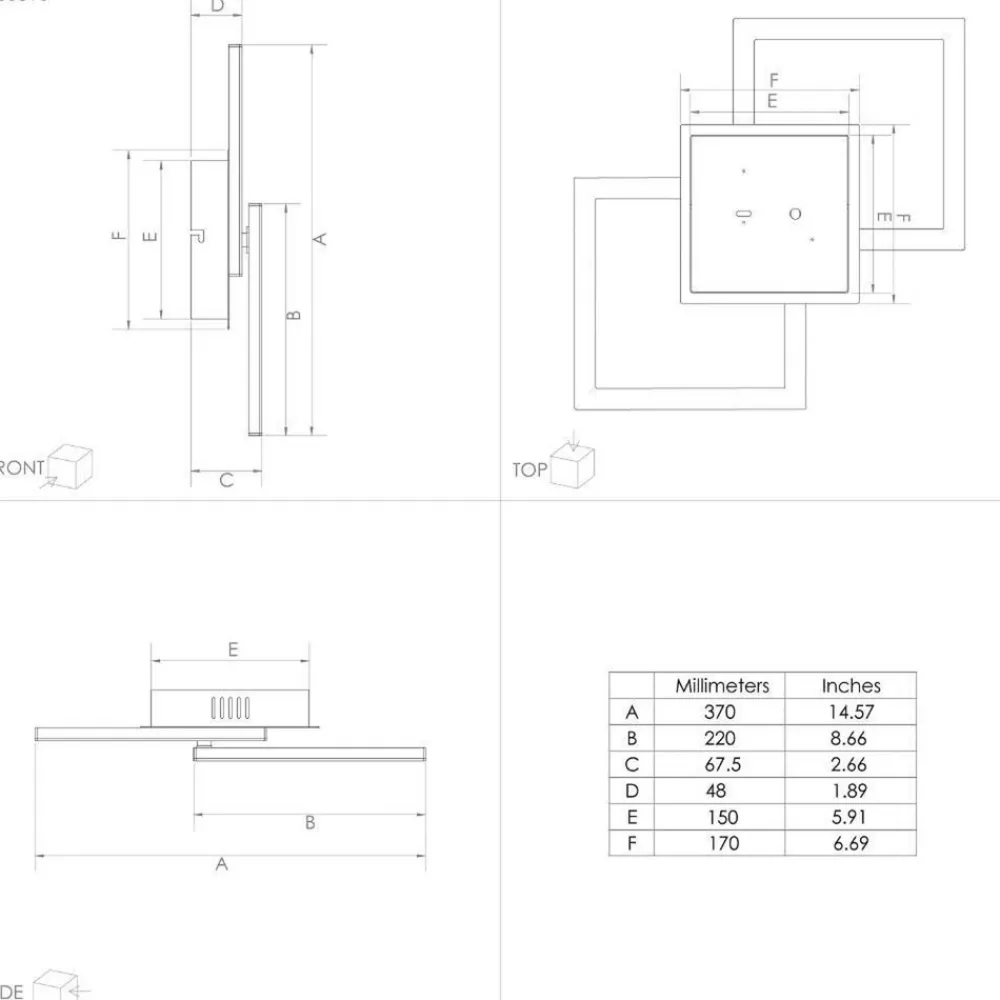 EGLO connect Paranday-Z LED-taklampe 2 lk 52cm Outlet