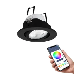 EGLO connect Saliceto-Z LED-innfellingslampe svart Discount