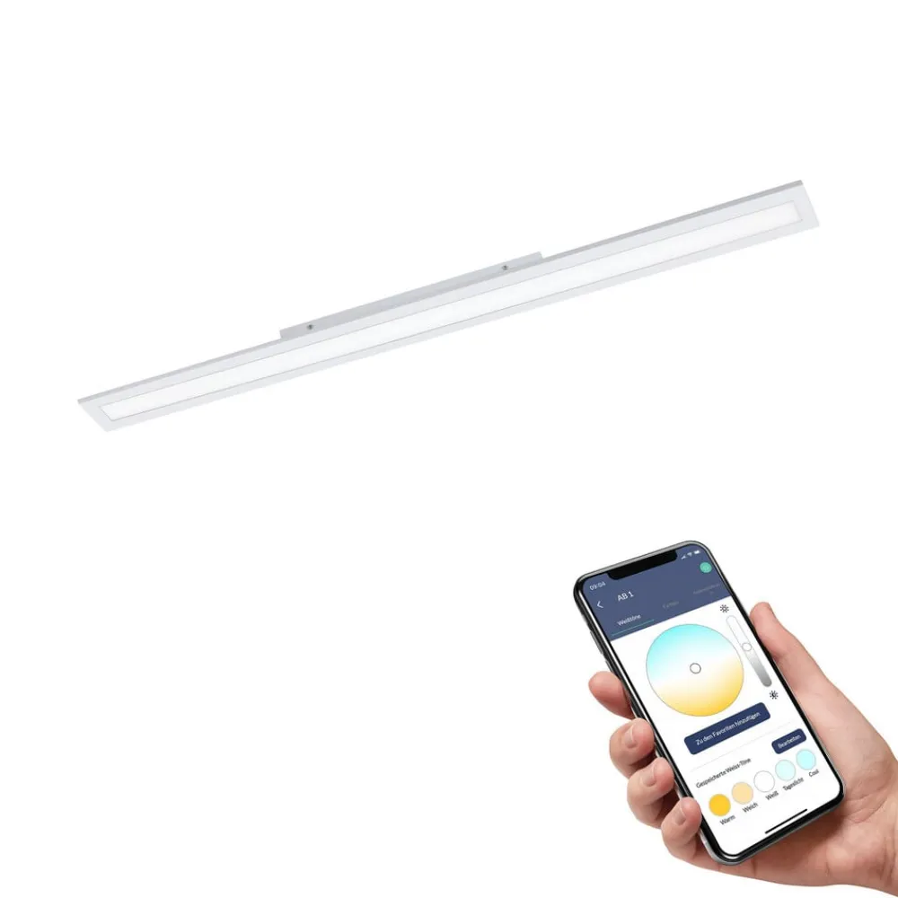EGLO connect Salobrena-Z LED-taklampe, 120x10cm, hvit Hot