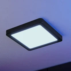 EGLO connect Smart-LED-utenpåliggende lampe Fueva 6-Z, svart, 22 cm| Smarthus Belysning