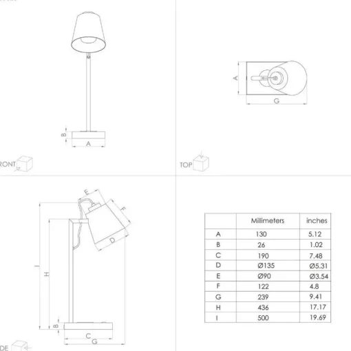 EGLO Lacey-QI LED-bordlampe med berøringsdimmer Hot