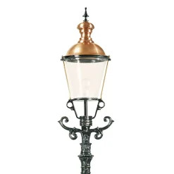 K.S. Verlichting Elegant lyktestolpe Düsseldorf, grønn Online