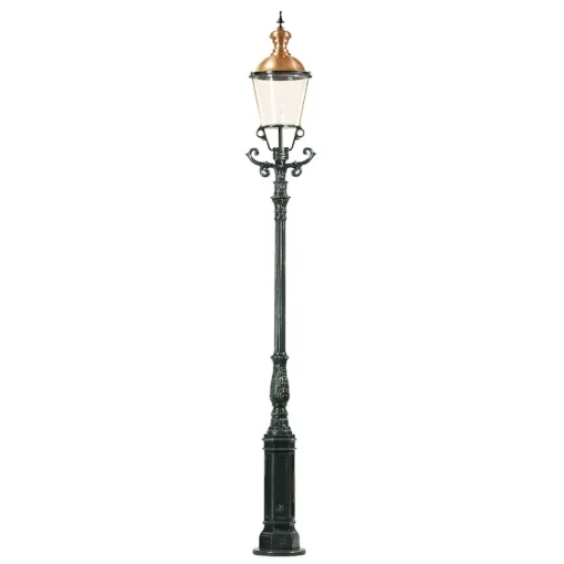 K.S. Verlichting Elegant stolpelampe Düsseldorf, svart| Lyktestolper