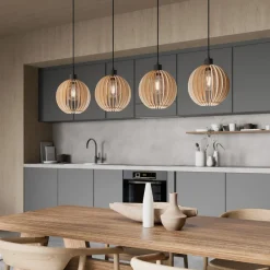 Envostar Clay pendellampe, bjørkekryssfiner, 4fl| Pendellamper