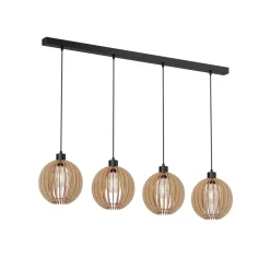 Envostar Clay pendellampe, bjørkekryssfiner, 4fl| Pendellamper