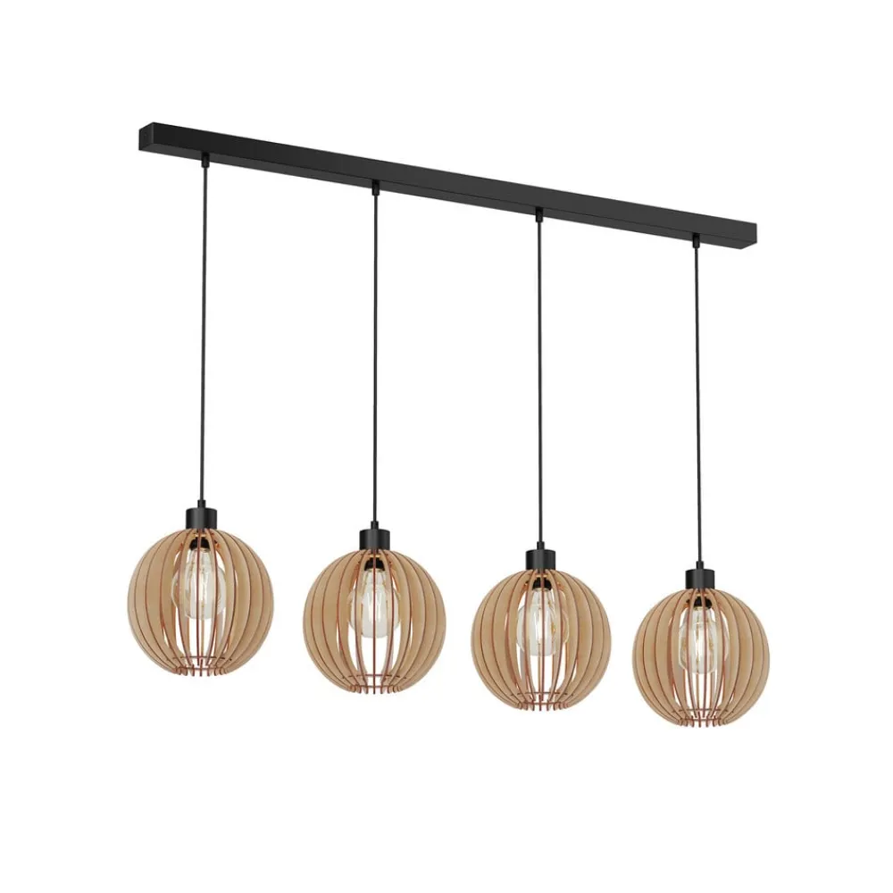 Envostar Clay pendellampe, bjørkekryssfiner, 4fl| Pendellamper