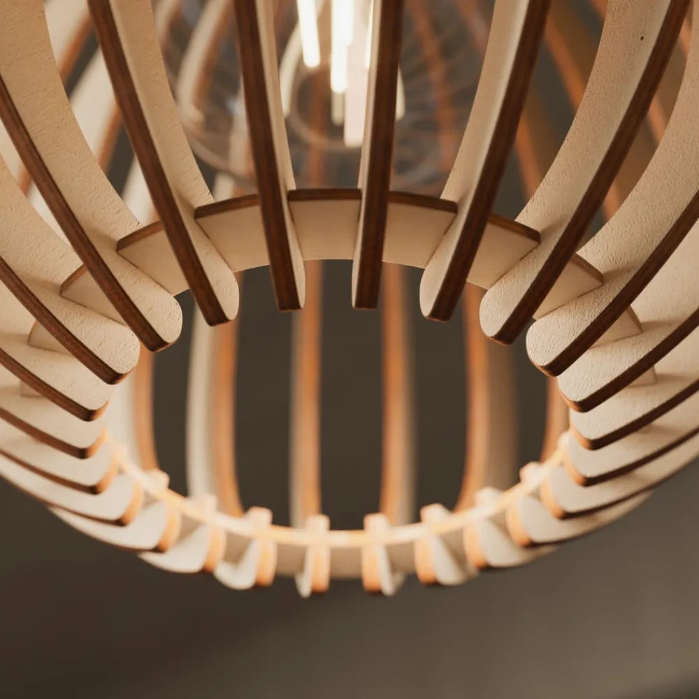 Envostar Clay pendellampe, bjørkekryssfiner, 4fl| Pendellamper