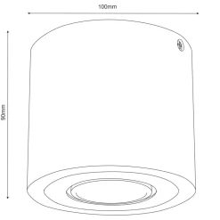 Envostar Ernest Downlight GU10 i tre, rund| Spotter I Tak