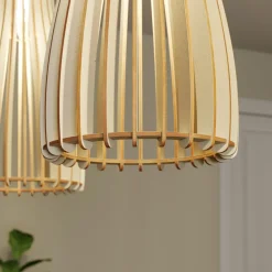 Envostar Furn pendellampe, bjørkekryssfiner, 3fl| Pendellamper