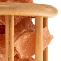 Envostar Harmony-saltlampe med lyst trebur| Bordlamper