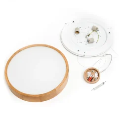 Envostar hengelampe Kerio, Ø 47 cm, eik Hot