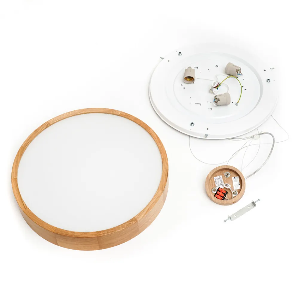 Envostar hengelampe Kerio, Ø 47 cm, eik Hot