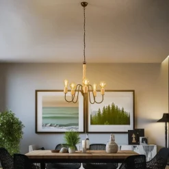 Envostar Joiy lysekrone, 5 lyskilder, svart| Lysekroner