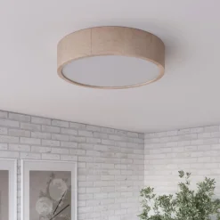 Envostar Kerio taklampe, Ø 37 cm, furu natur| Design- Og Hotellbelysning