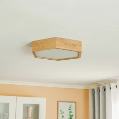 Envostar taklampe Hagen, eik Discount