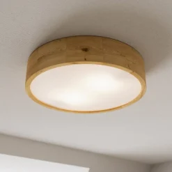 Envostar taklampe Kerio, Ø 37 cm, eik natur| Design- Og Hotellbelysning|Taklamper