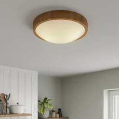 Envostar taklampe Kris, Ø 37 cm, eik natur| Design- Og Hotellbelysning|Taklamper