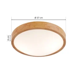 Envostar taklampe Kris, Ø 37 cm, eik natur| Design- Og Hotellbelysning|Taklamper