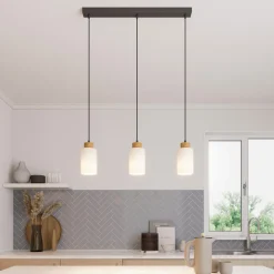 Envostar Talia pendellampe eik/hvit 3fl linea Online