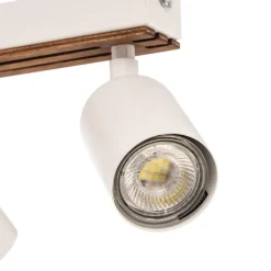 Envostar Tino Downlight 6 lyskilder hvit/tre| Taklamper|Spotter I Tak