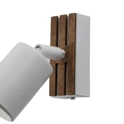 Envostar Tino veggspot 1 lyskilde hvit/tre| Spotter I Tak