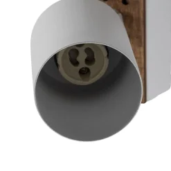 Envostar Tino veggspot 1 lyskilde hvit/tre| Spotter I Tak