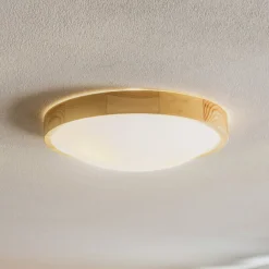 Envostar Zeus taklampe i tre, furu, Ø 37 cm| Design- Og Hotellbelysning