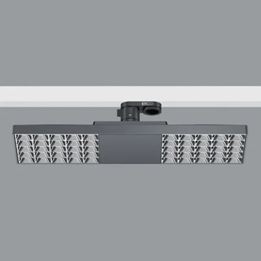 ERCO Jilly 230V 15W extra wide 830 svart/sølv| Skinnesystem