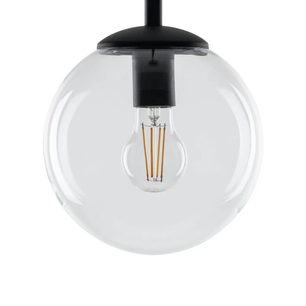 TK Lighting Esme hengelampe, Ø 30 cm, transparent, glass, globus, E27 Sale