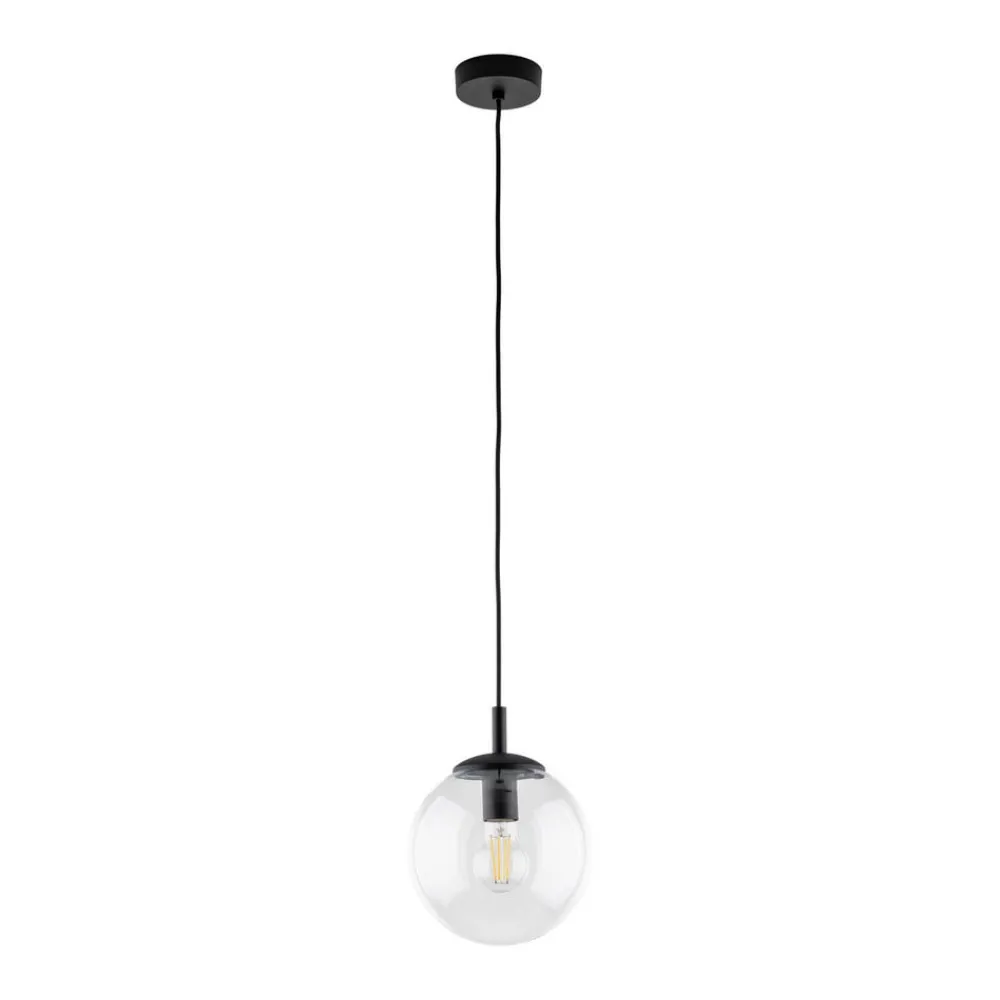 TK Lighting Esme hengelampe, Ø 30 cm, transparent, glass, globus, E27 Sale