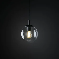 TK Lighting Esme hengelampe, Ø 30 cm, transparent, glass, globus, E27 Sale