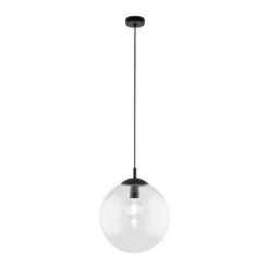 TK Lighting Esme hengelampe, Ø 35 cm, transparent, glass, globe, E27 Sale