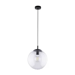 TK Lighting Esme hengelampe, Ø 35 cm, transparent, glass, globe, E27 Sale
