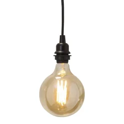 STAR TRADING E27-stikkontakt med Ute-kabel, 5 m, svart Online