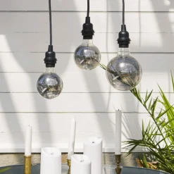 STAR TRADING E27-stikkontakt med Ute-kabel, 5 m, svart Online