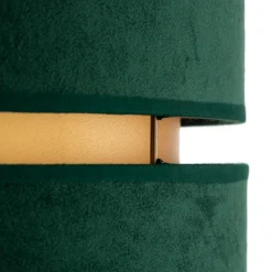 Euluna Duo taklampe tekstil grønn/gull Ø40cm New