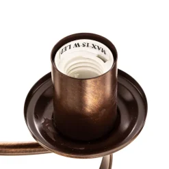 Euluna Gina lysekrone i brun, 3 lyskilder| Lysekroner