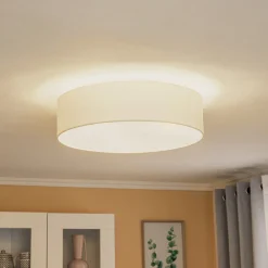 Euluna rulleteppe, stoffskygge ecru, Ø 50 cm Online