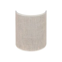 Euluna vegglampe jute, hvit/ecru, halvrund, høyde 24 cm| Vegglamper