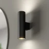 Euluna vegglampe Marion, svart Høyde 18 cm Stål opp/ned Outlet