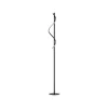 Brilliant Eunice LED-gulvlampe, høyde 150 cm, svart, metall| Gulvlamper