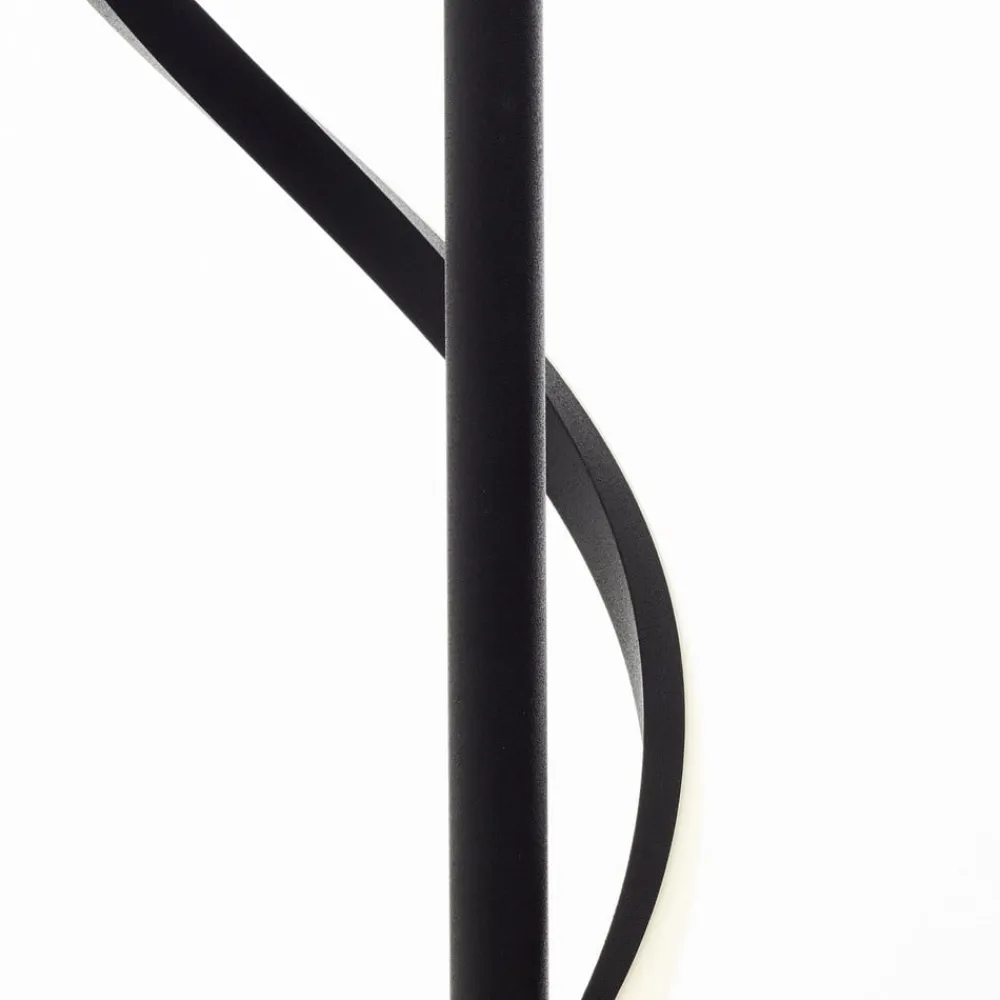 Brilliant Eunice LED-gulvlampe, høyde 150 cm, svart, metall| Gulvlamper